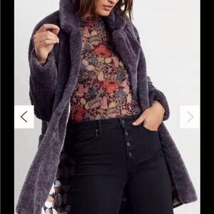 Maeve Anthropology Plush Coat